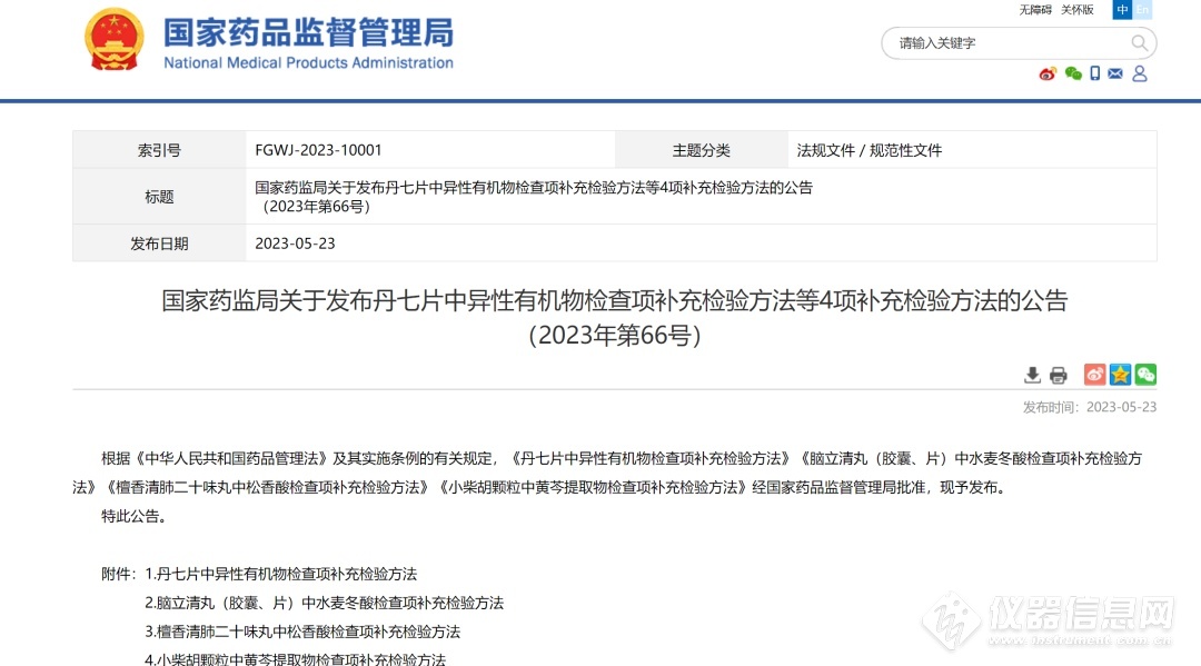 感冒常用药——小柴胡颗粒中黄芩提取物检查项补充检验方法应对方案